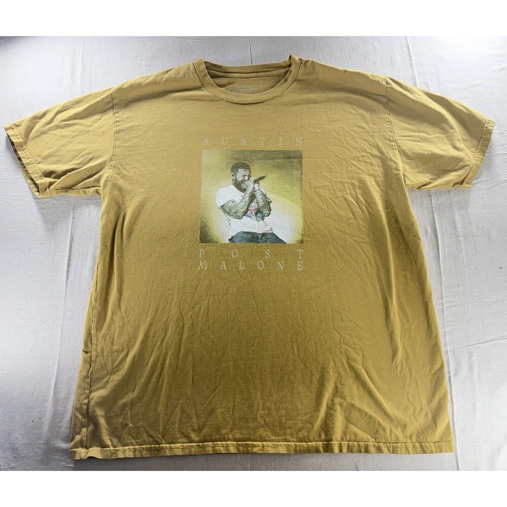 Official Post Malone 2023 Austin Tour Graphic T-Shirt XXL